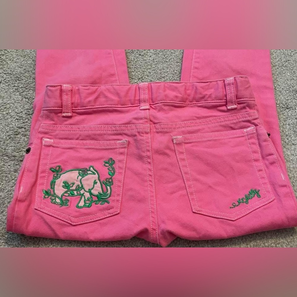 Girls pink Lilly Pulitzer jeans size 8